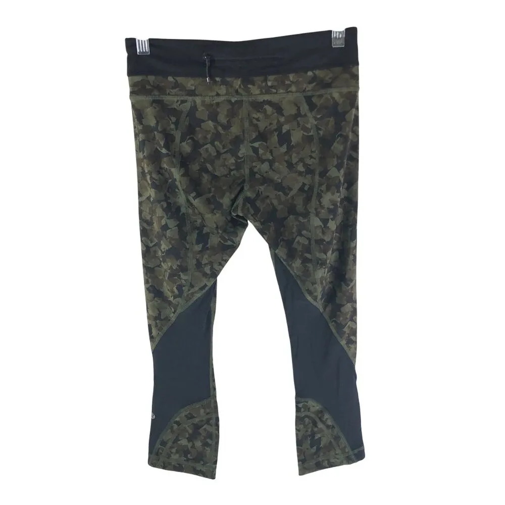 Lululemon Run: Inspire Crop II Full-On Luxtreme Mesh Mystic Jungle Green 4 - Image 2