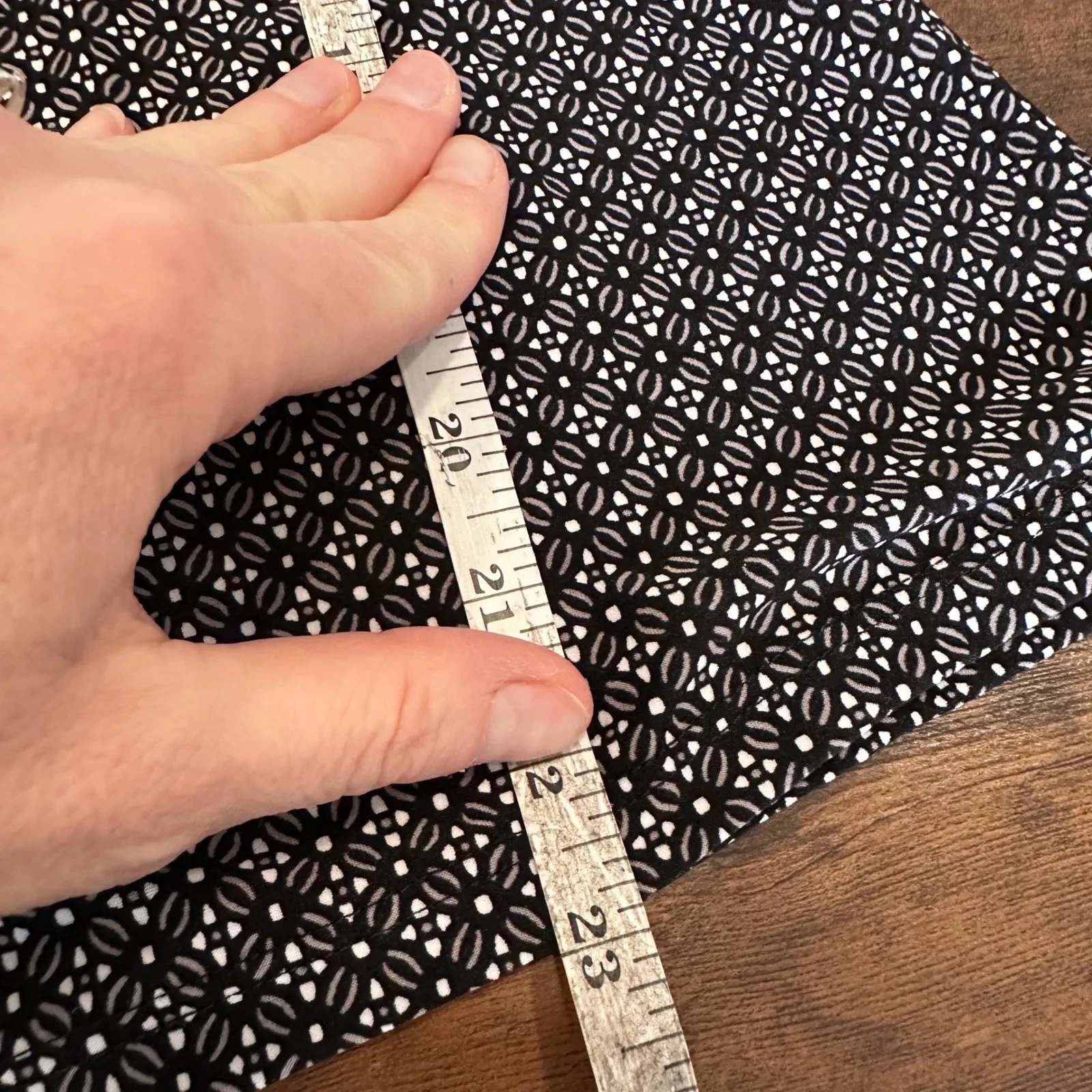 Marilyn Monroe Womens Pajama Set Black Geometric Print Cap Sleeve Top Pants S - Image 10