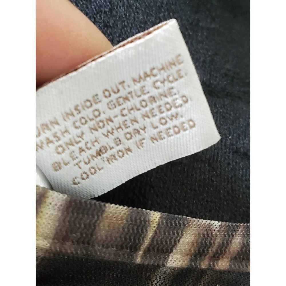 Chico's Womens Multi Beaded Polyester Long Sleeve Round Neck Blouse 2 Large - Image 9