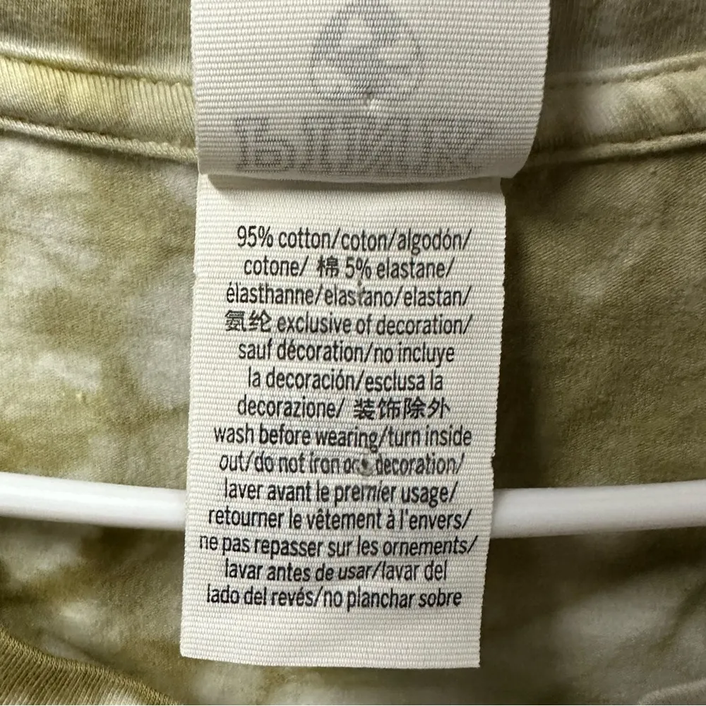 Pink Kinder to the Planet Tie Dye Ruched Short Sleeve Tunic Mini Dress Womens L White Size L - Image 9