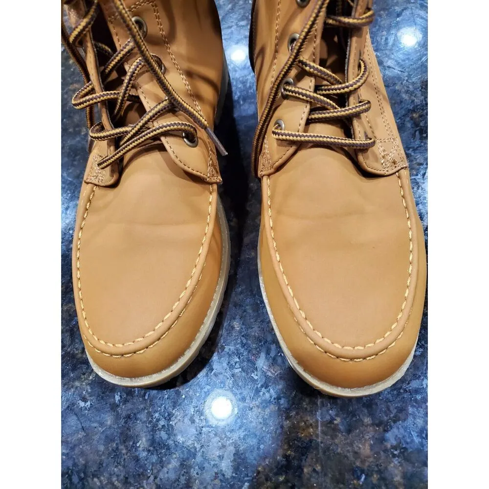 Belladia Women's Brown High Top Closed Toe Casual Fur Lace - Image 2