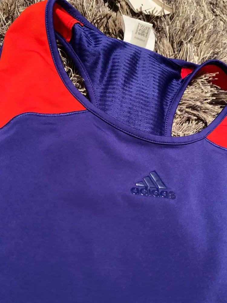 Adidas Orange And Blue Tank  - Image 2