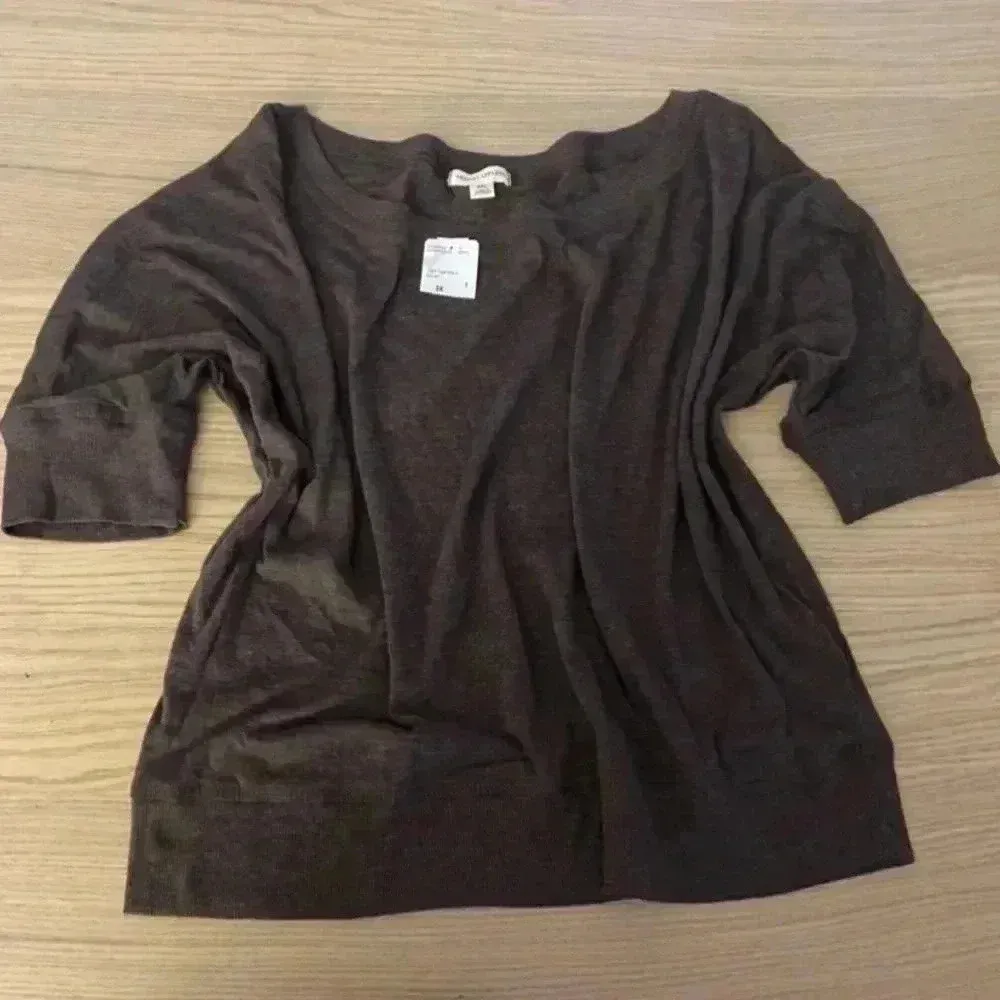 Artisan 🆕 Plus-size Basic 3/4 Sleeve Brown Knit Top 3X🆕 - Image 2