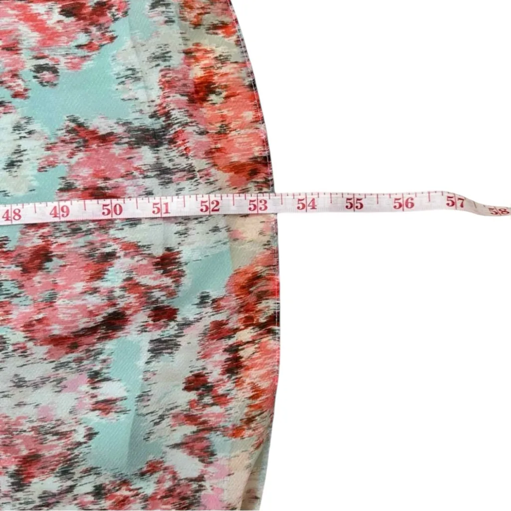 BCBGMAXAZRIA NWT Amber Aqua Floral Print Strapless Cocktail Dress Size 2 - Image 8