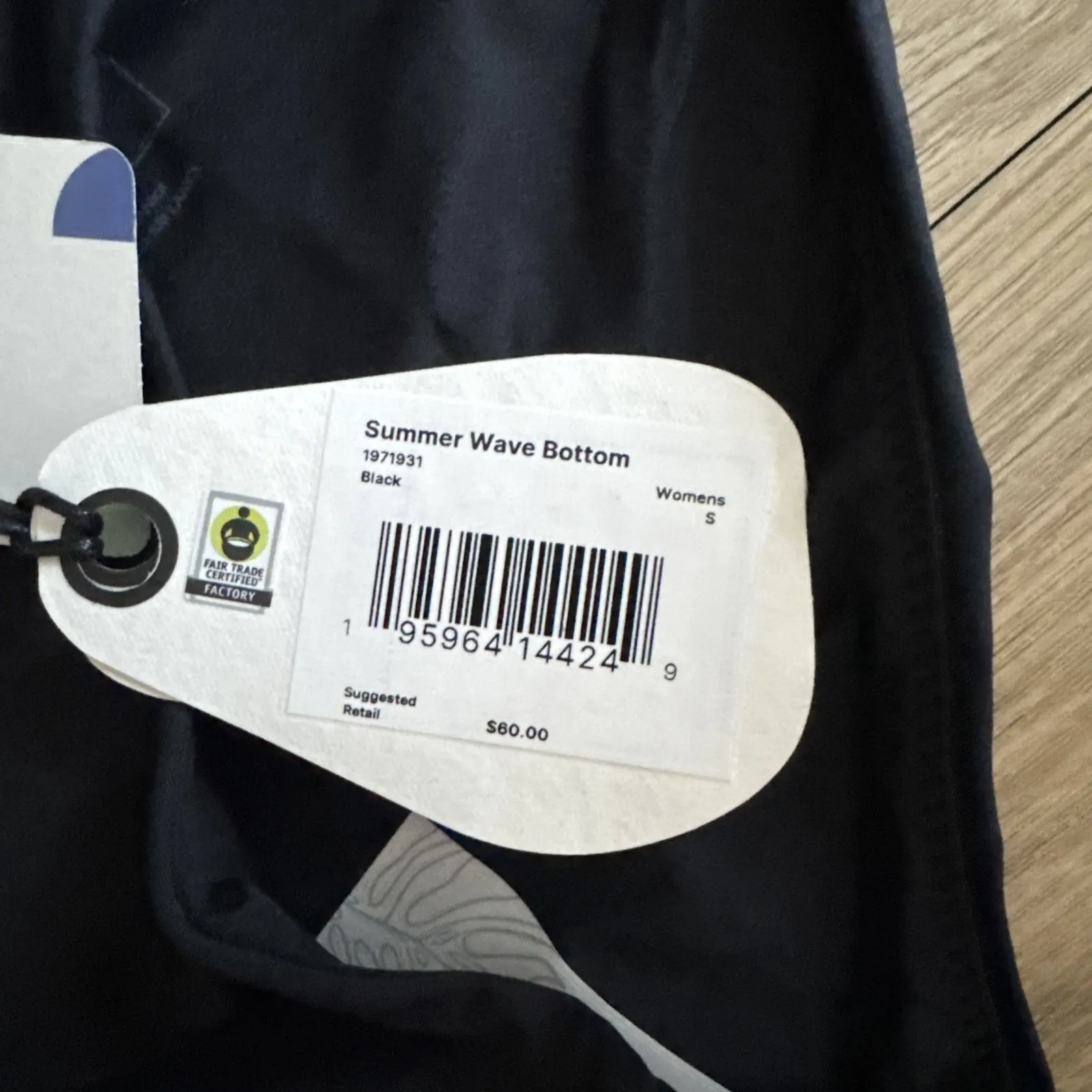 prAna Summer Wave Bottom Bikini‎ Swim Poolside Neutral Minimal Black Size Small - Image 8