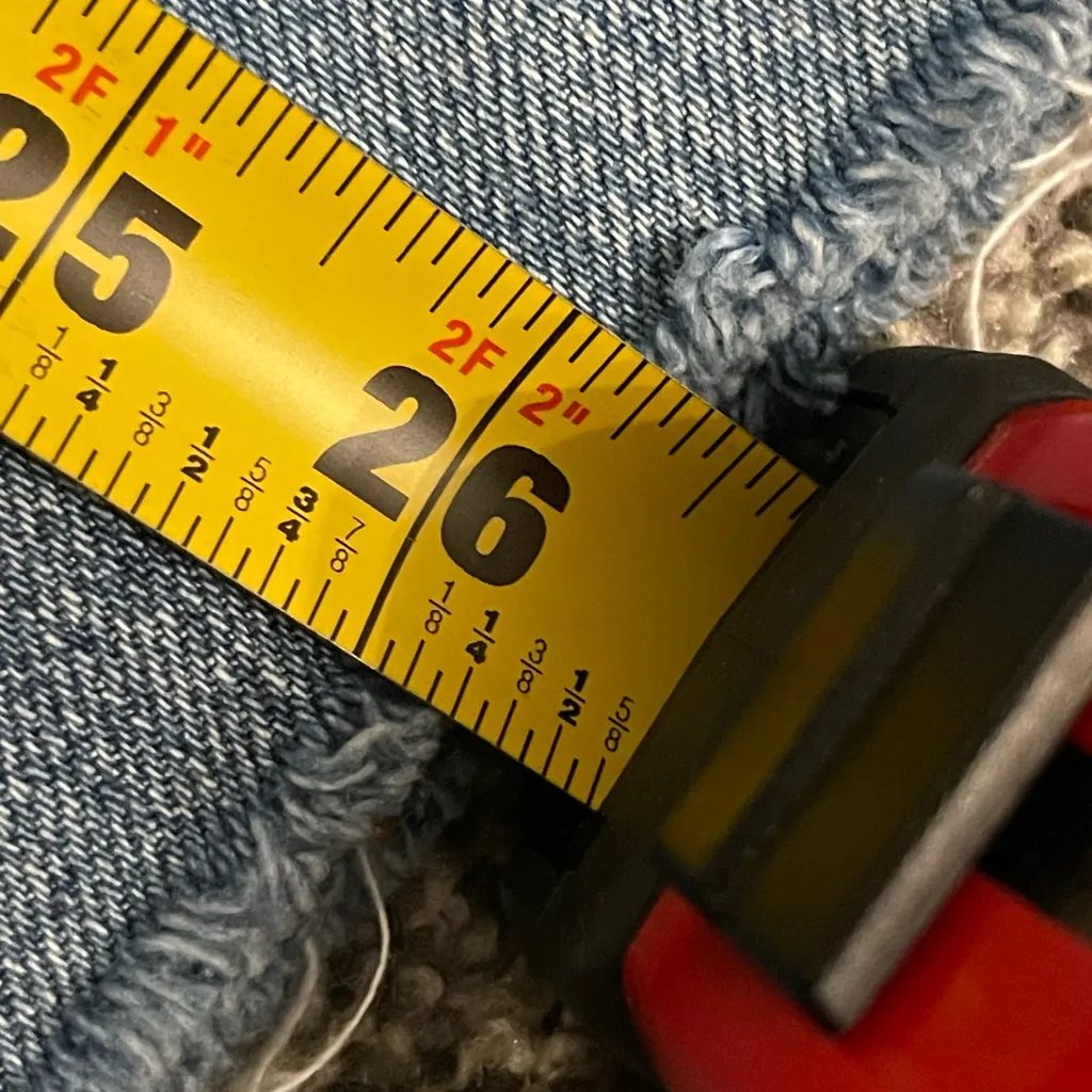 Blank NYC The Baxer blue Fray Hem Barrel Leg Jeans with back pockets removed 25 - Image 10