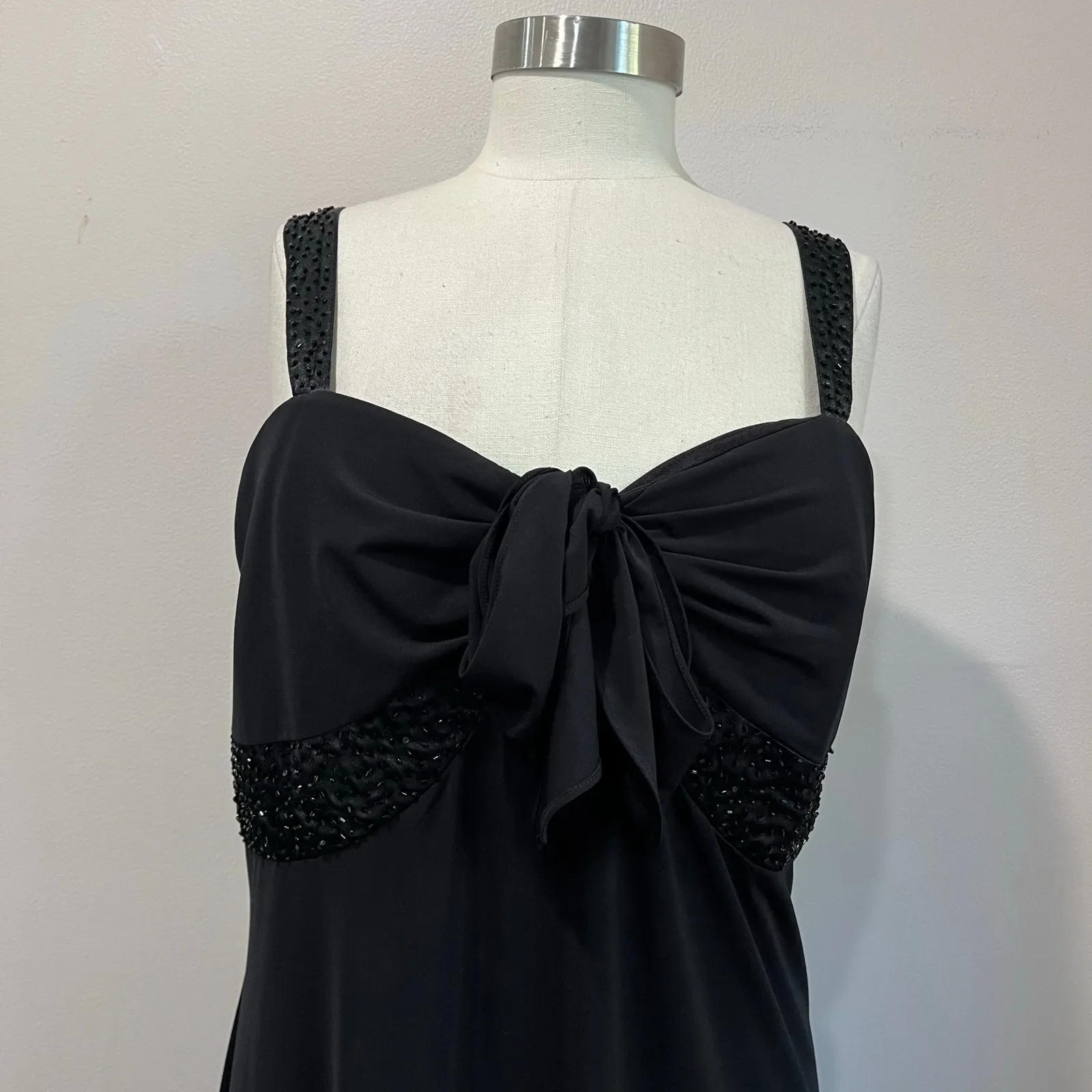 Studio 1940 Black Maxi Evening Gown Whimsigoth Plus Size 18W - Image 4