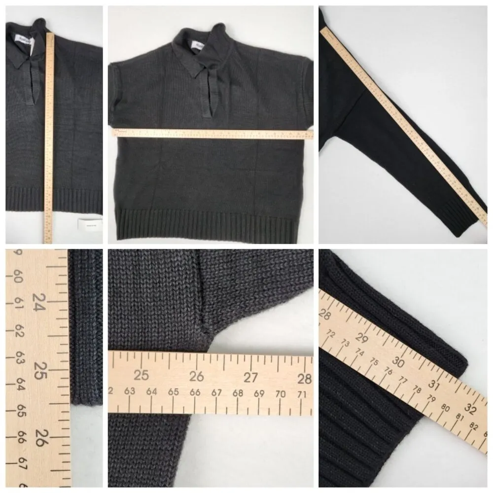 Rumored Delancey Wool Blend Sweater Size M Black NEW Size M - Image 7