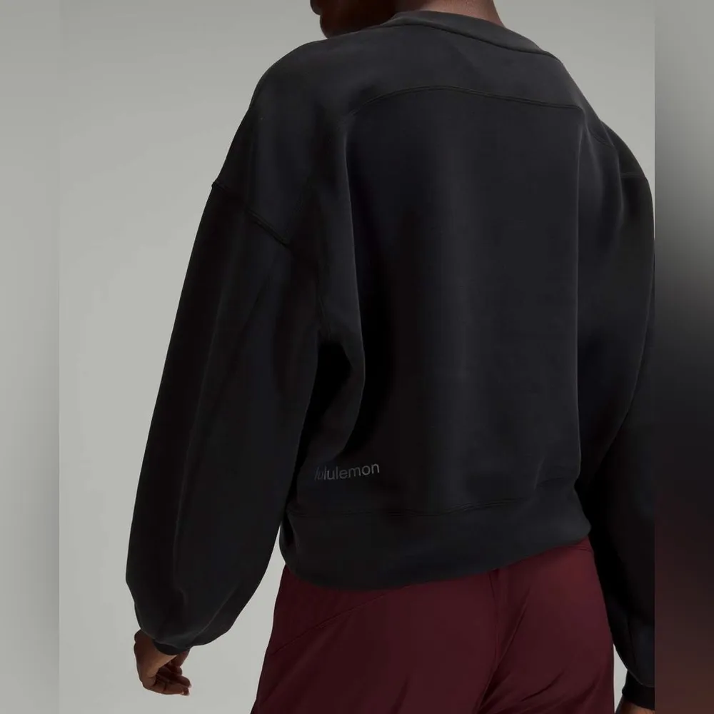 NWOT  Perfectly Oversized Cropped Crew *Softstreme - Black - 6 - Image 3