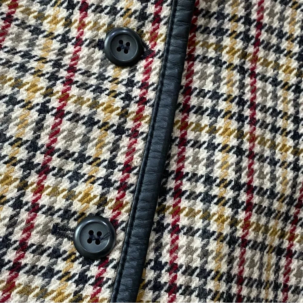 Vintage 60’s PENDLETON 100% Wool Houndstooth Plaid Women’s Blazer Size 16W Plus - Image 7