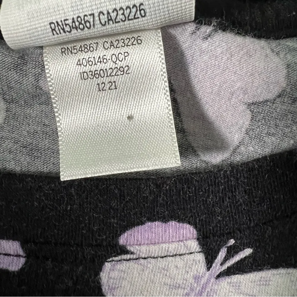 Pink by Victoria Secret Black with Butterflies Short Sleeve Dress Size Small - Image 6