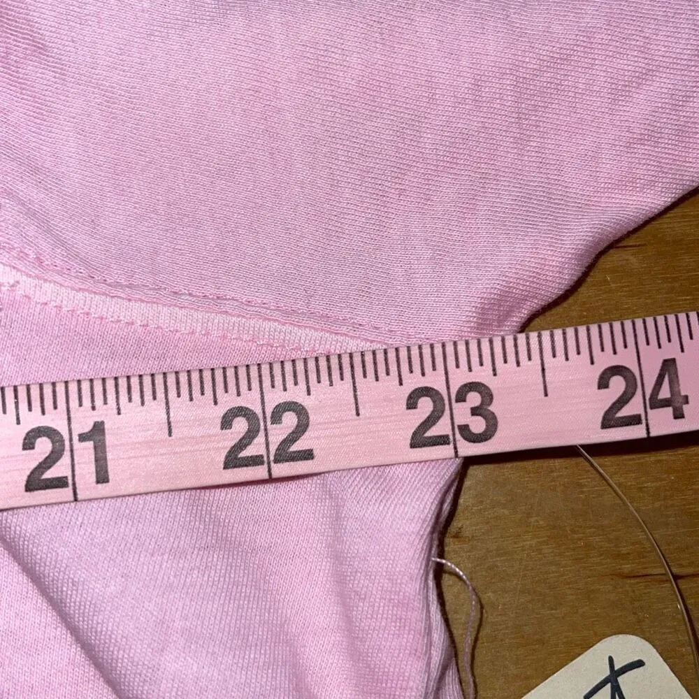 Free People Movement Inspire Layer Womens Silicon Logo T-Shirt Pink Size XS NWT - Image 10