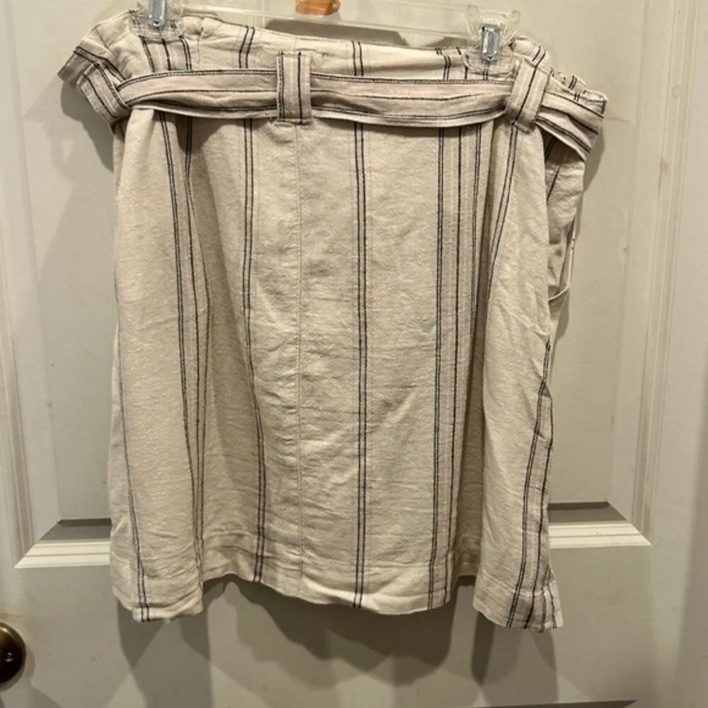 Maurices‎ Cream and Black Linen Skirt size 12 - Image 4