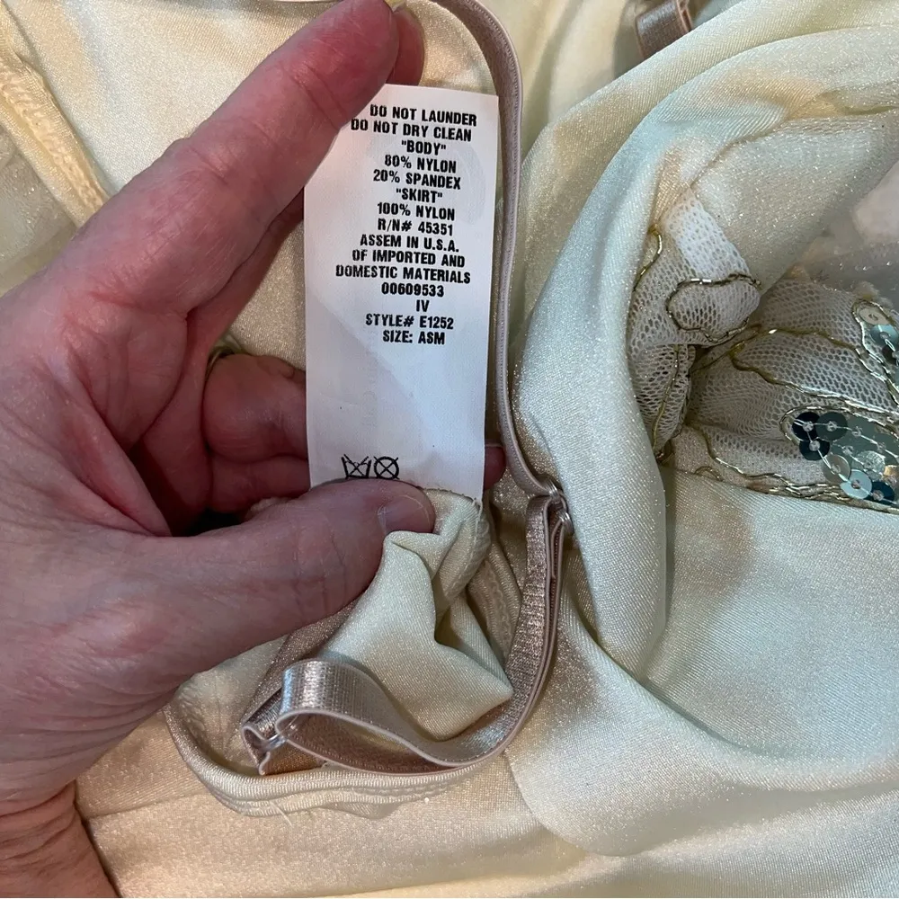 Fabulous Curtain Call Dance Costume! Gold - Image 5