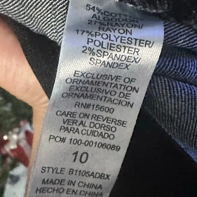 Democracy Mid Rise Skinny Jeans Medium Blue Wash Size 10 - Image 10