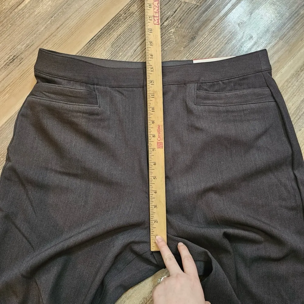 Christopher & Banks Women's Size 14L Classic Fit Trouser Leg Pants Elastic Waist - Image 7