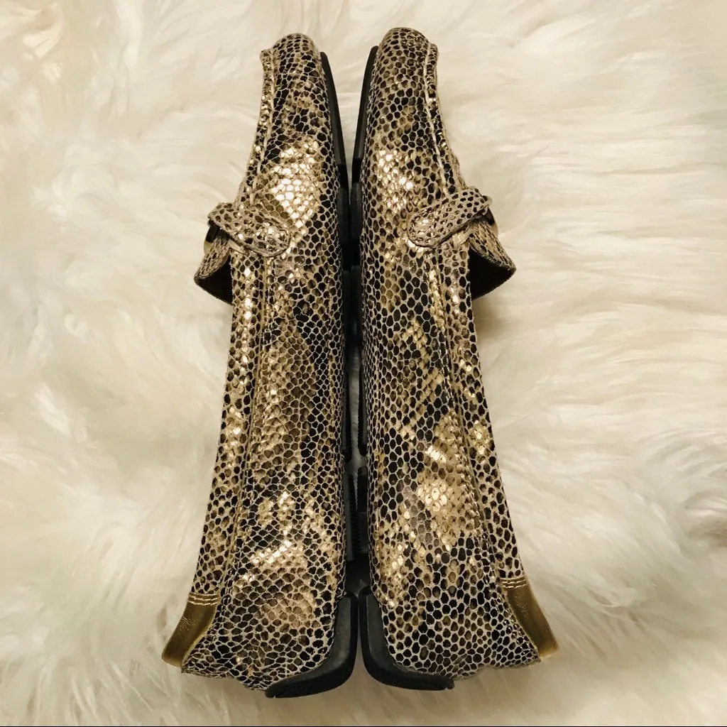 Anne Klein Jalia iflex leather snakeskin driving loafers Woman’s 6 reptile print - Image 7
