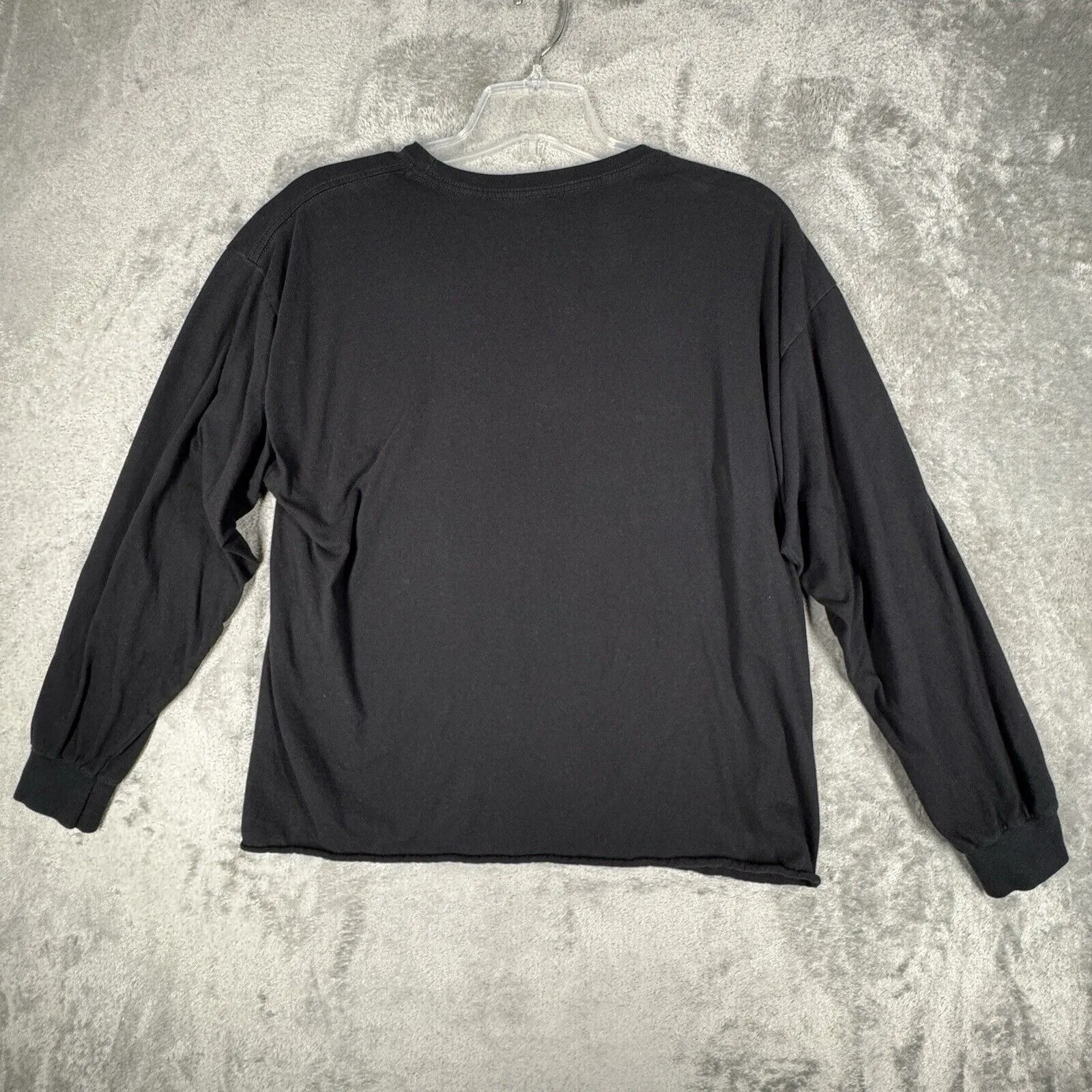 John Galt Shirt Womens One Size Washed Black Purple‎ Panther Raglan Tee Casual - Image 3