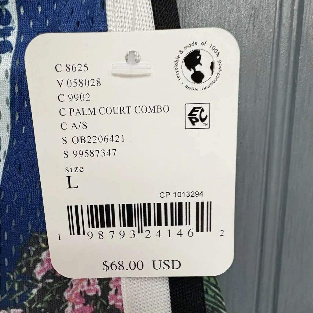 Free People Movement Palm Court Venice Mesh Printed Shorts Large NWT - Image 2