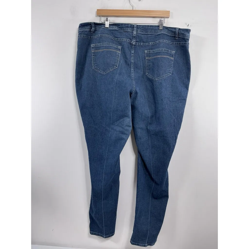Womans Excellent Condition Ashley Stewart Blue Jeans 21T Skinny 0075/Y-2 - Image 2