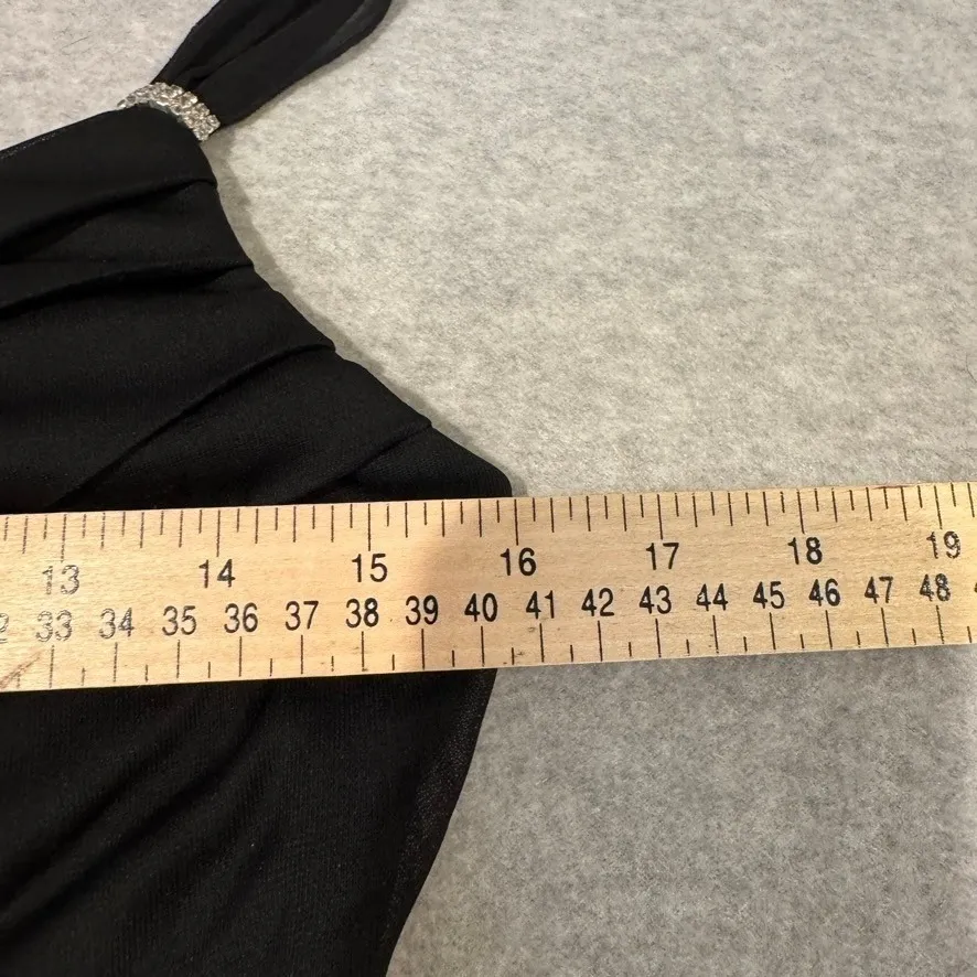 Vintage Y2K Scarlett Nite Layered Formal Dress Womens 10 Black Whimsigoth Fairy - Image 11