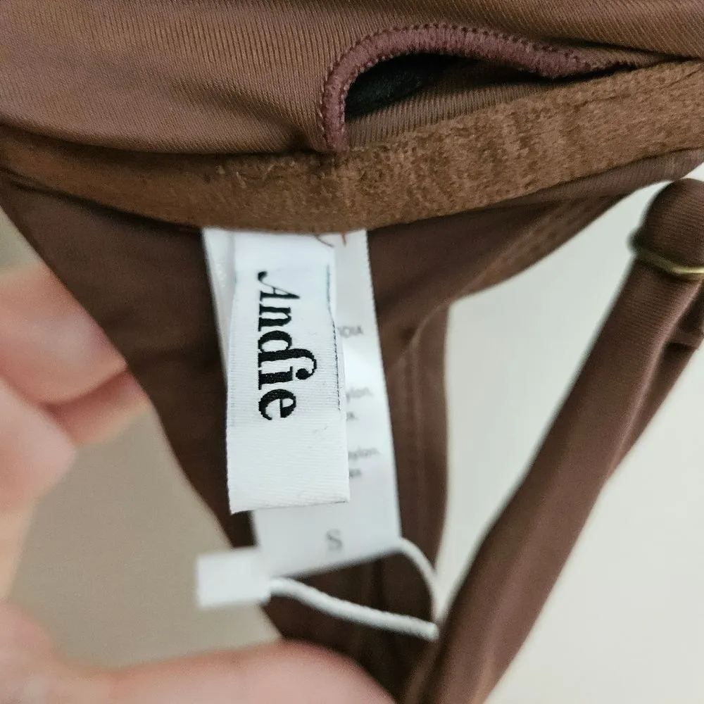 Andie Swim The Sicily Top Bikini Espresso Brown Vacation Beach Travel Pool - Image 10