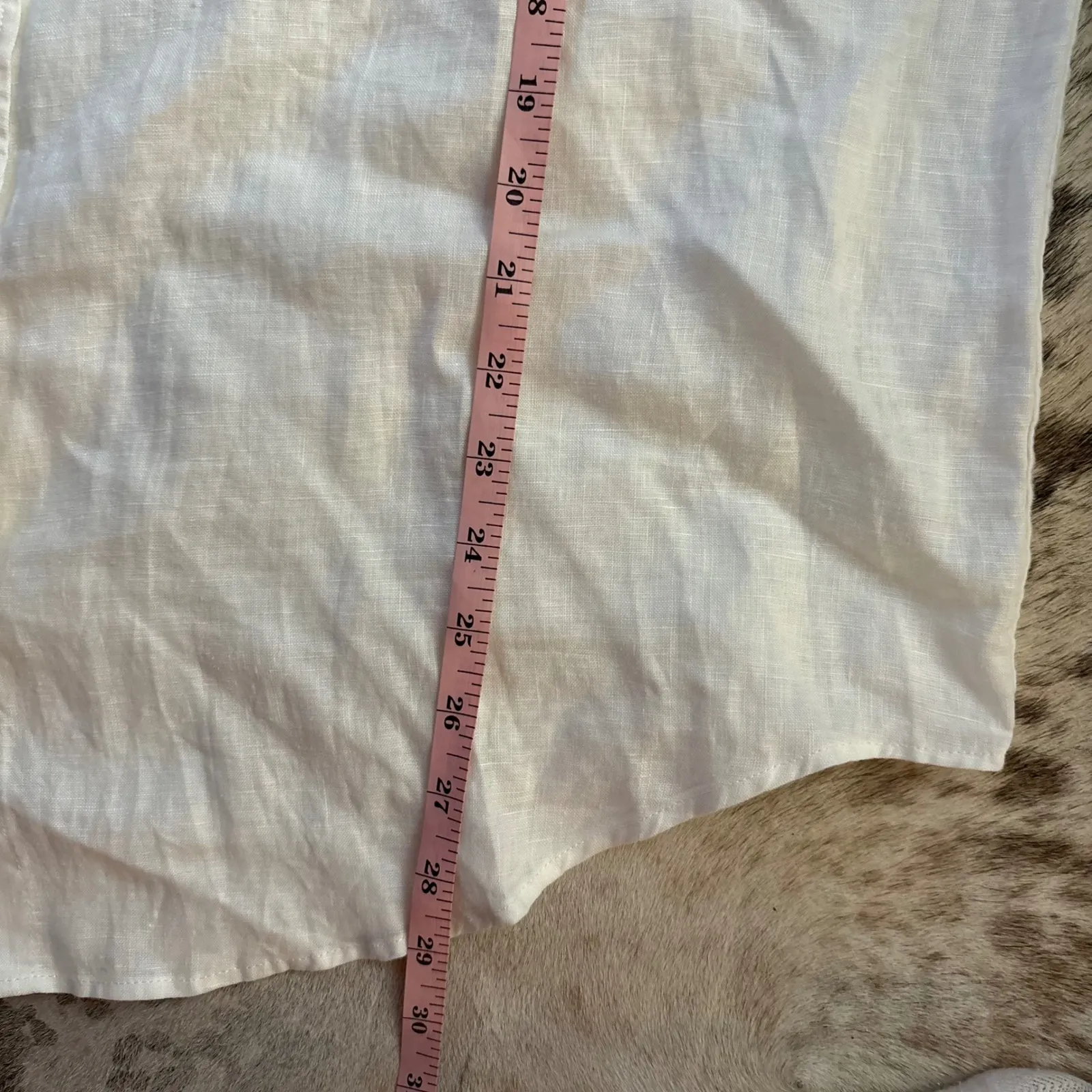 QUINCE 100% European Linen Long Sleeve Button Down Shirt Costal Size XL NWT - Image 7