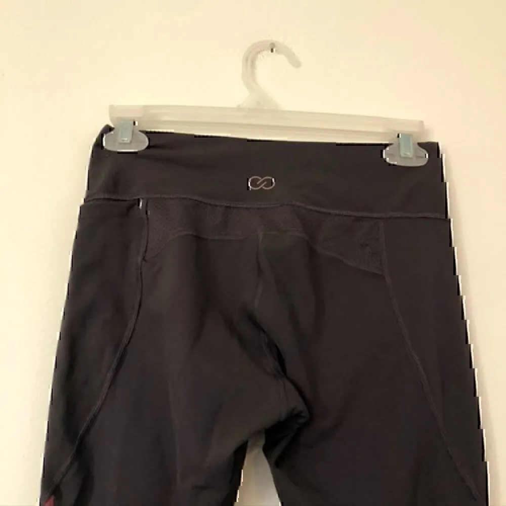 CALIA CARRIE UNDERWOOD Mid Rise Gray "Crop" Legging Pink Mesh Capri Active Small - Image 8