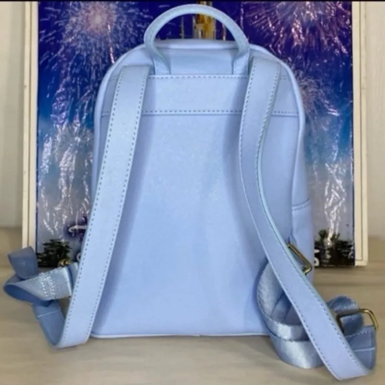 Disney Aristocats Marie floral embroidered periwinkle Loungefly & ears SET - Image 6