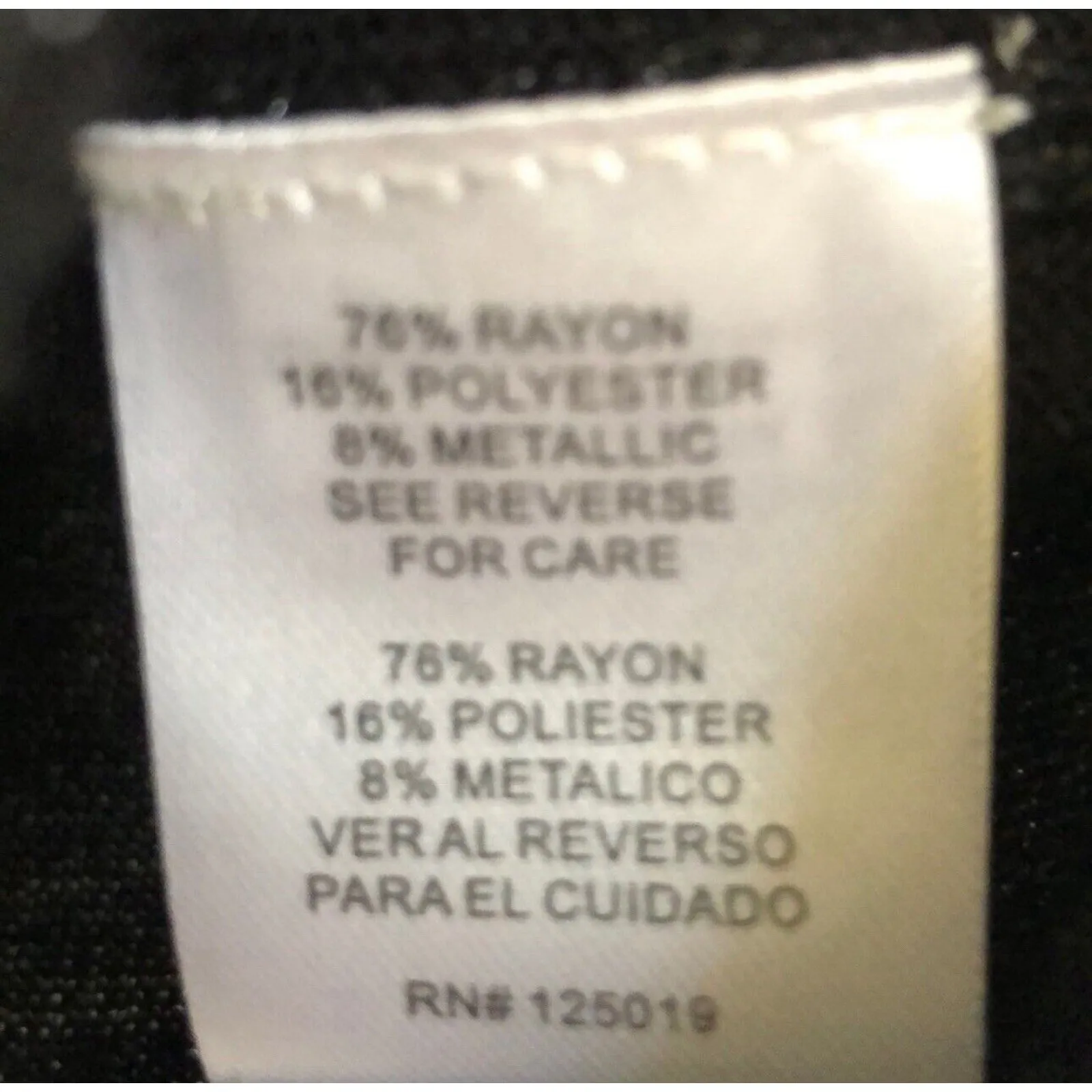 Joseph A. Black Lightweight cardigan with ivory sequin floral design women’s L‎ - Image 6