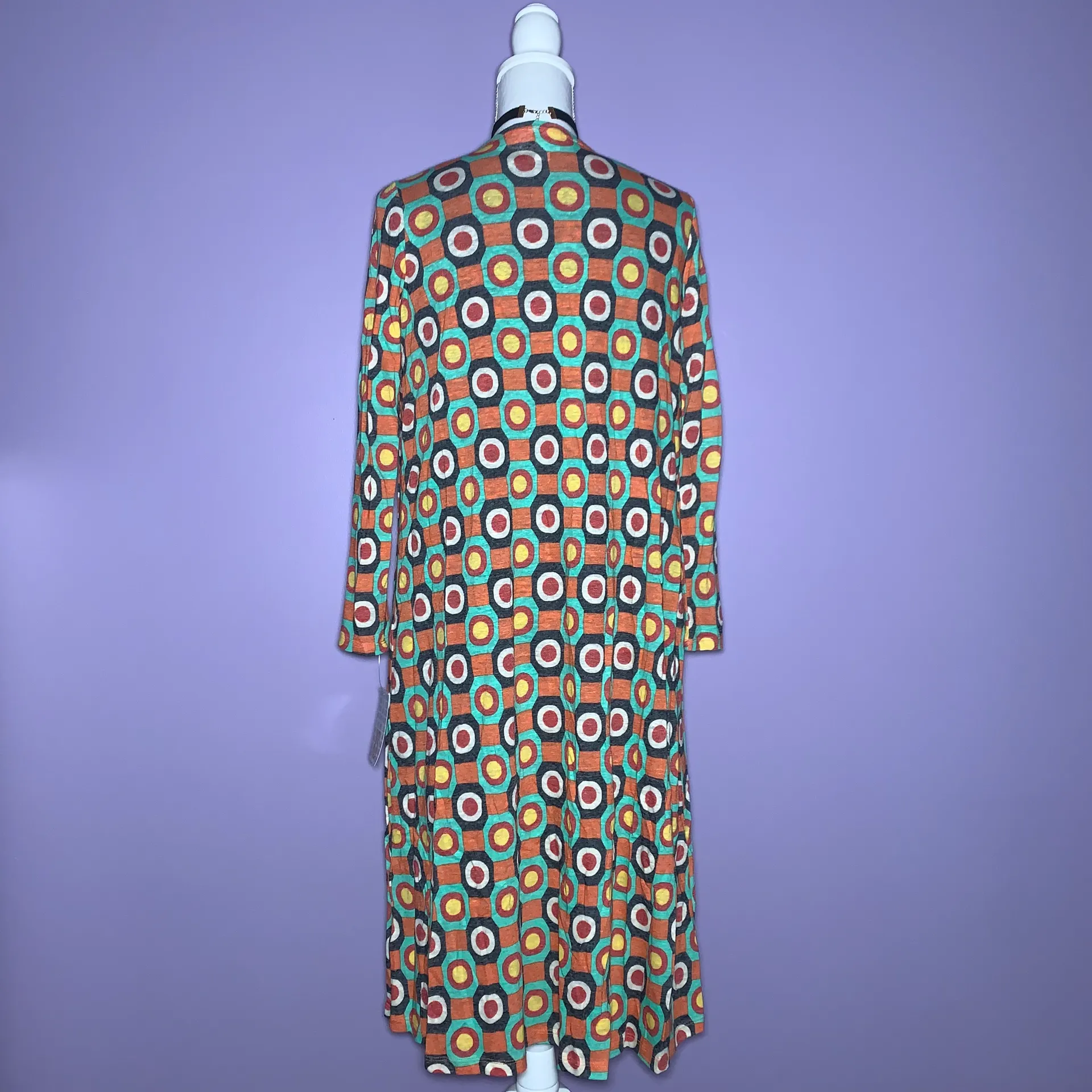 NWT  Abstract Printed Duster Cardigan - Image 6