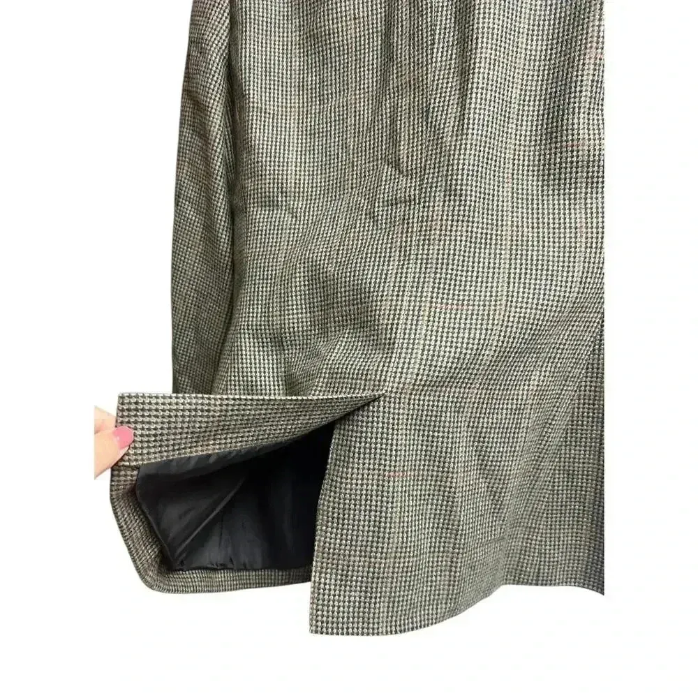 Untuckit For Her Women's Brown Tweed Blazer Size 10 Single Button - Image 7