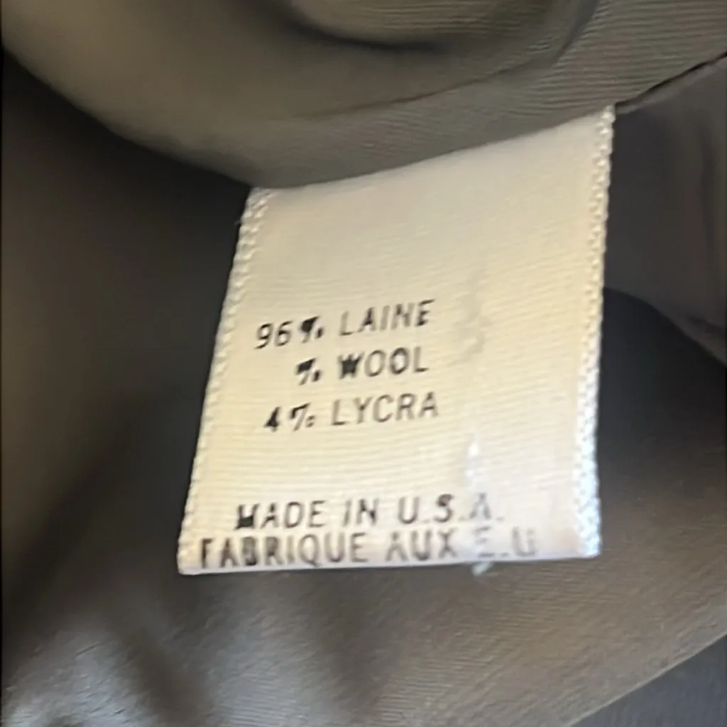 Theory Wool‎ Blend Blazer Jacket Gray Size 4 - Image 7