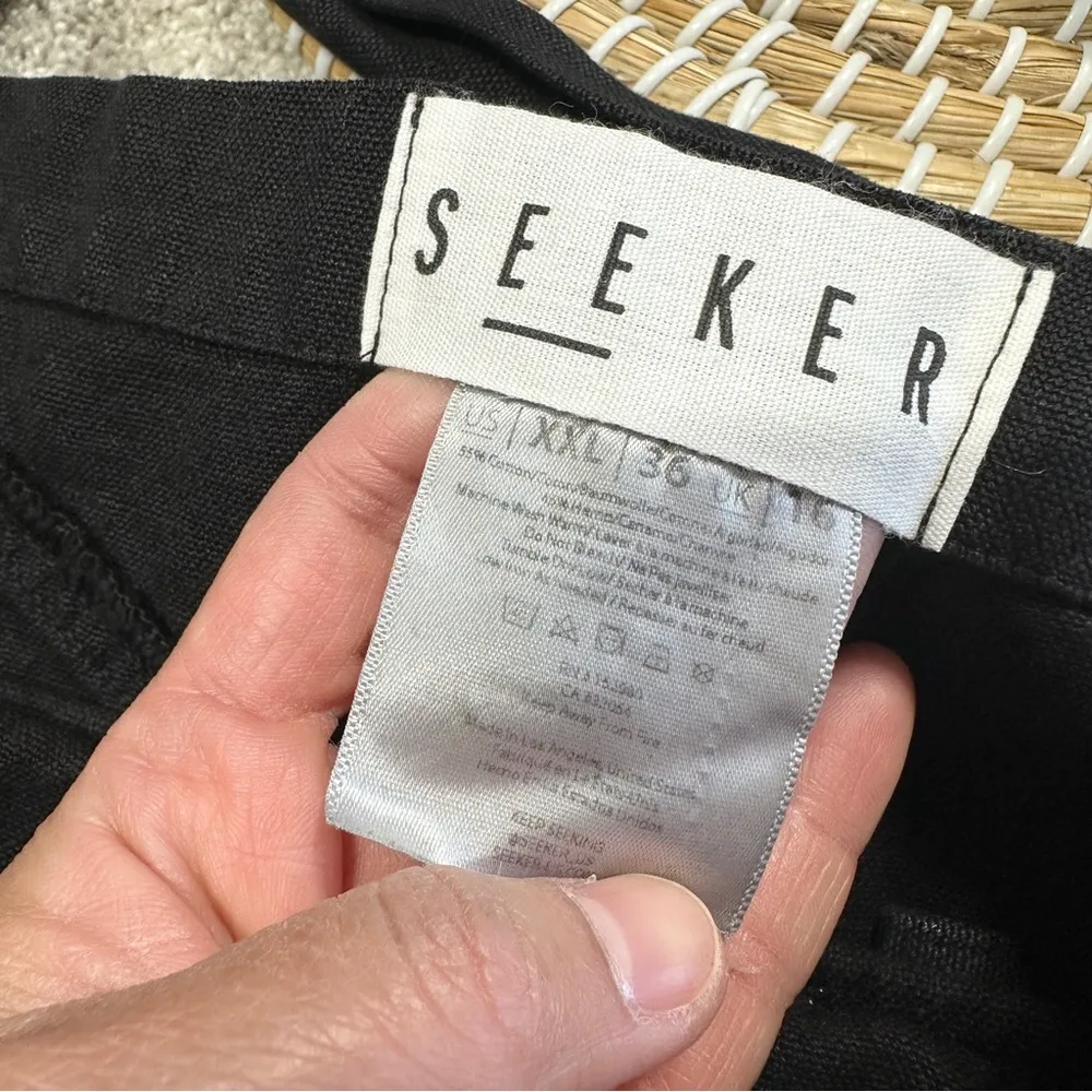 Seeker Women’s Cotton Hemp Overalls Bib Jumpsuit Utility Hippie in Black XXL - Image 9