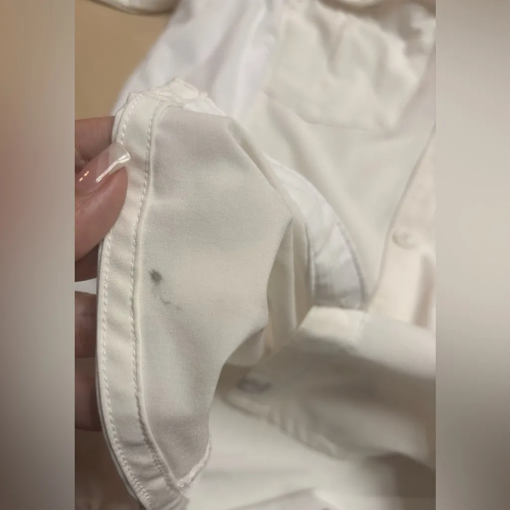 Columbia Womens White Cream Sz L Omni Shade Sun Protection Fishing Hiking Shirt - Image 16