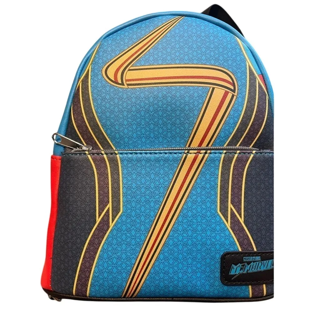 Marvel‎ Ms. Marvel Funko Mini Backpack Blue Geometric Design Collector's Edition - Image 7