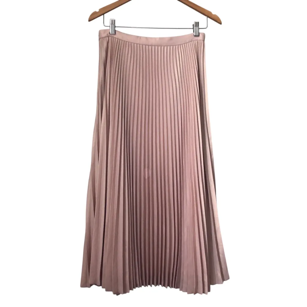Club Monaco Blush Pink Pleated Maxi Long Women’s Skirts Size 6 - Image 4