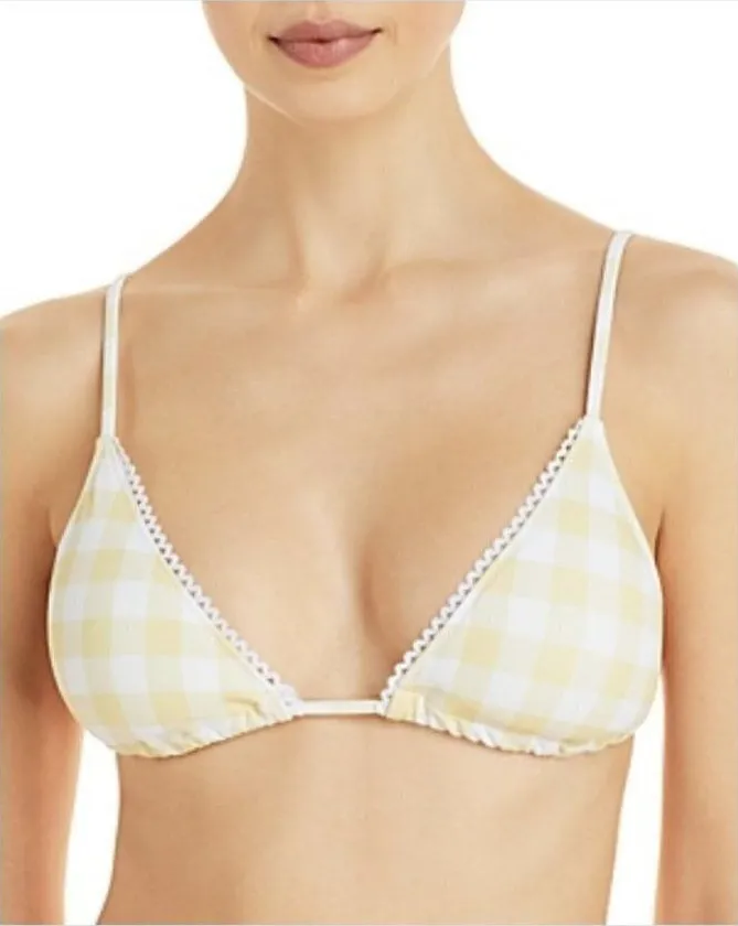 Charlie Holiday Women's Brigette Printed Triangle Bikini Top Size L - Image 1