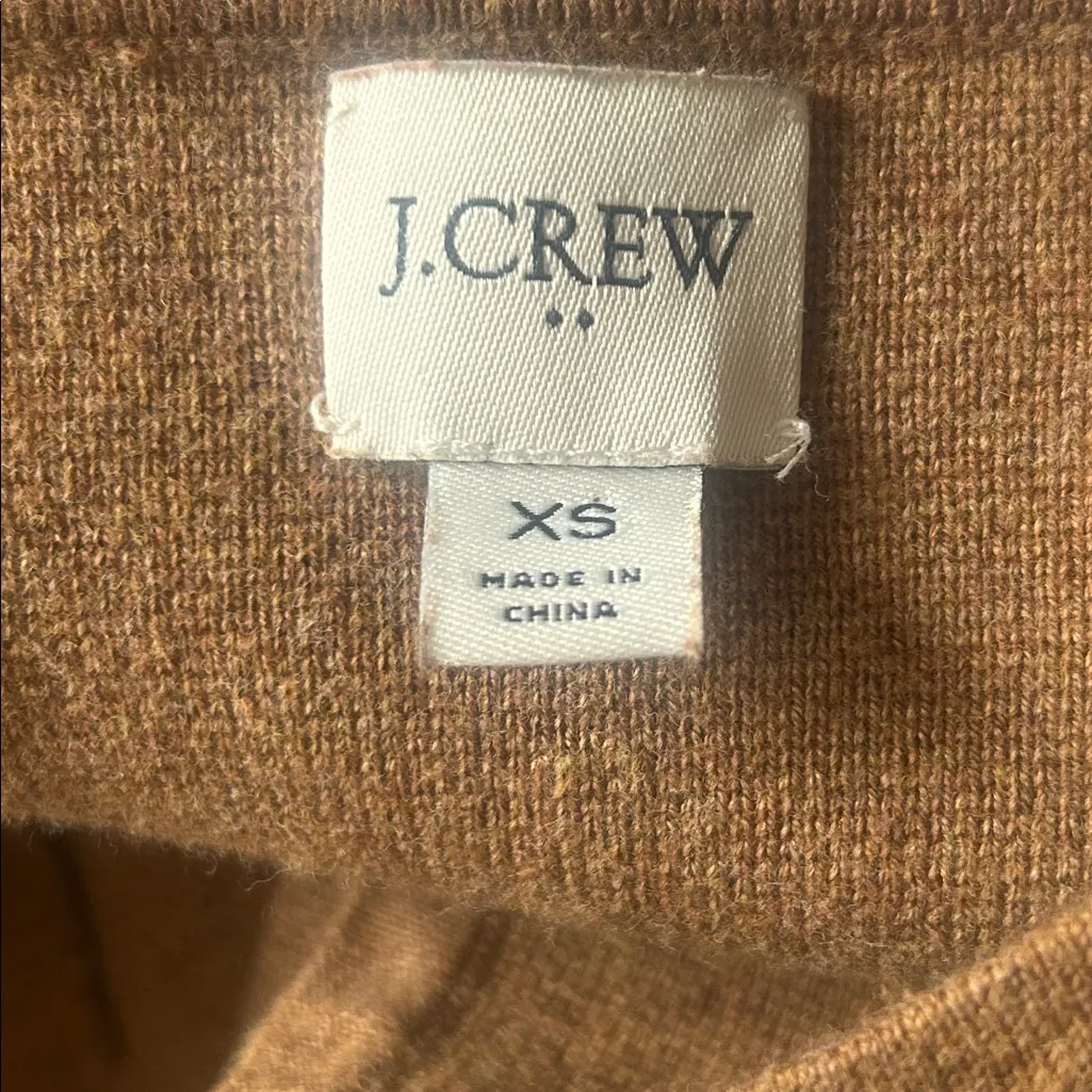 J. Crew Vanessa Colorblock Longline Open Cardigan Red Tan Navy Size XS - Image 11