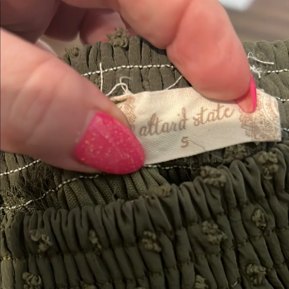 Altar'd State Olive Green Mini Dress - Image 3