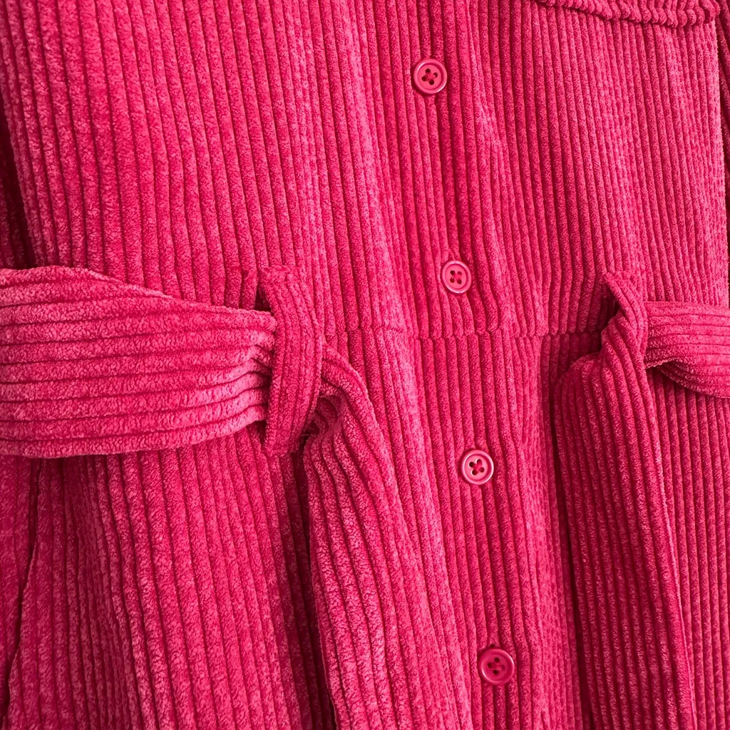 Wild Fable Pink Ribbed Corduroy Jumpsuit • Size XS - Image 6