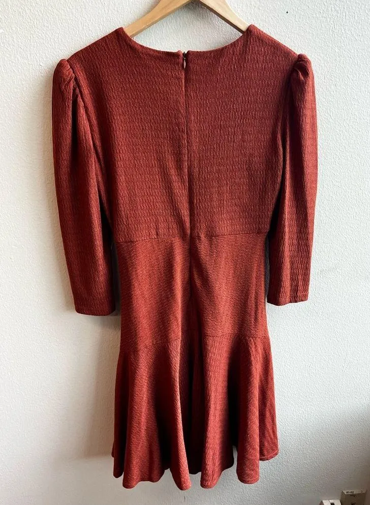 Maison Tara burnt orange dress Size 6 - Image 5