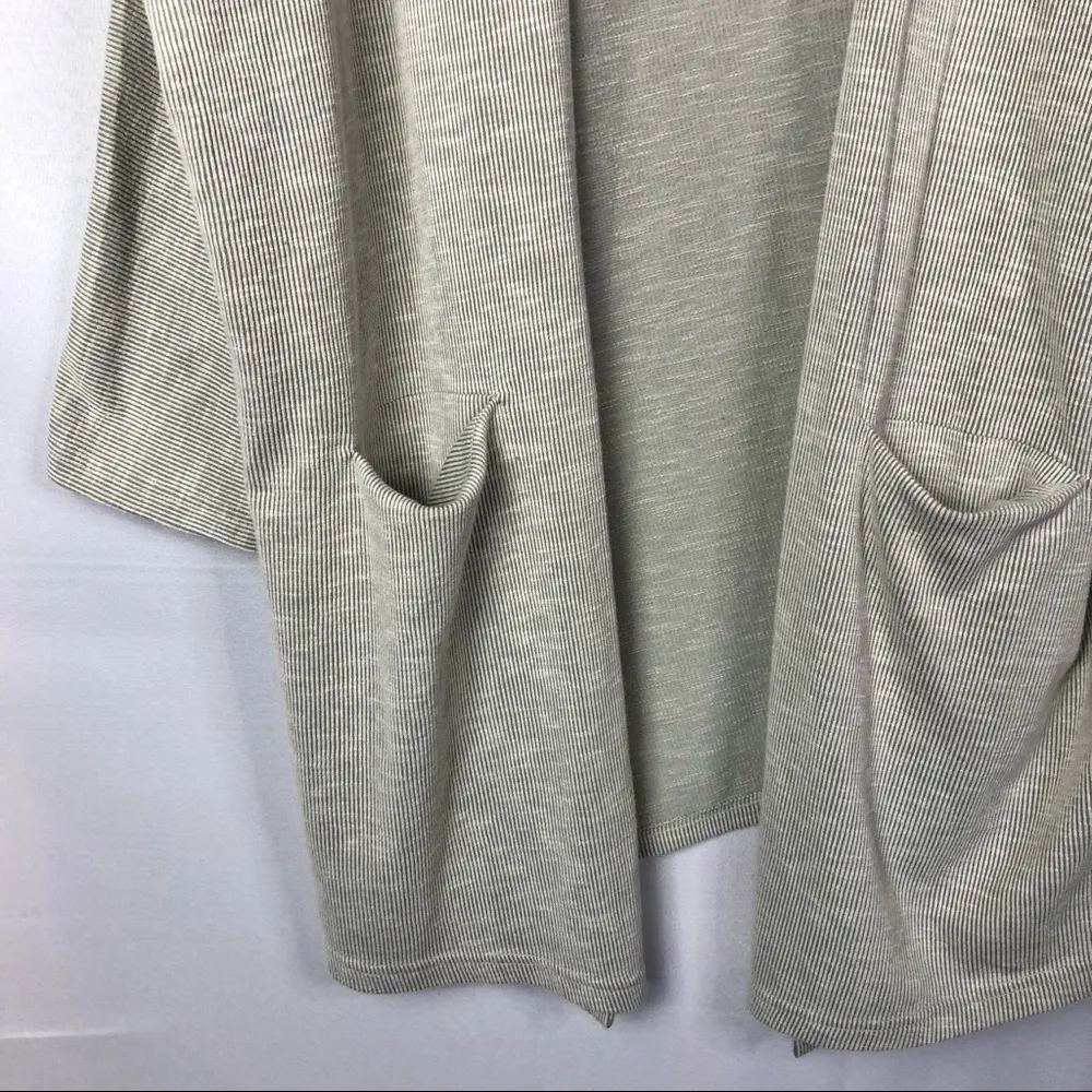 Anthropologie DONNI One Size Ribbed Cardigan Sweater Coat with Pockets OSFA - Image 6