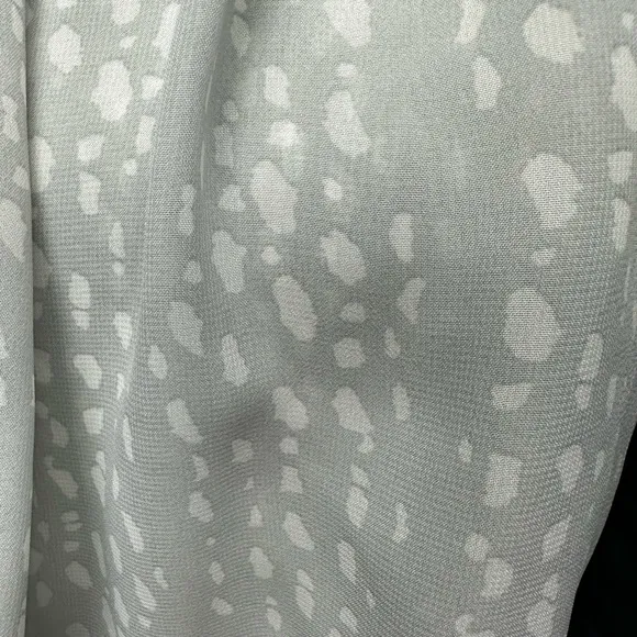 Charming Charlie Gray White Dots Chiffon Career Dress Size S Overlay Career Work - Image 8