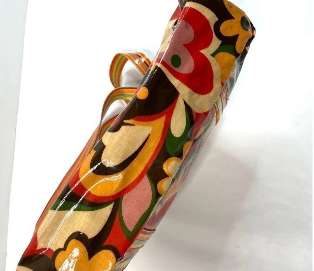 Retro Floral Print Tote Bag - Image 6