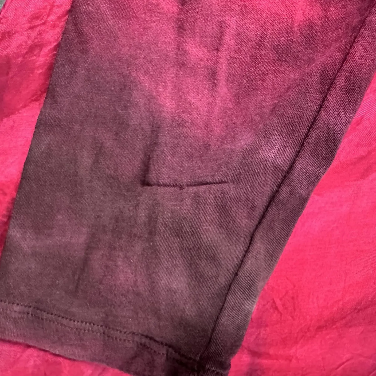 Johnny Was Shirt Womens Small Pink Purple Ombre Tie Dye Tunic Boho Dolman - Image 8