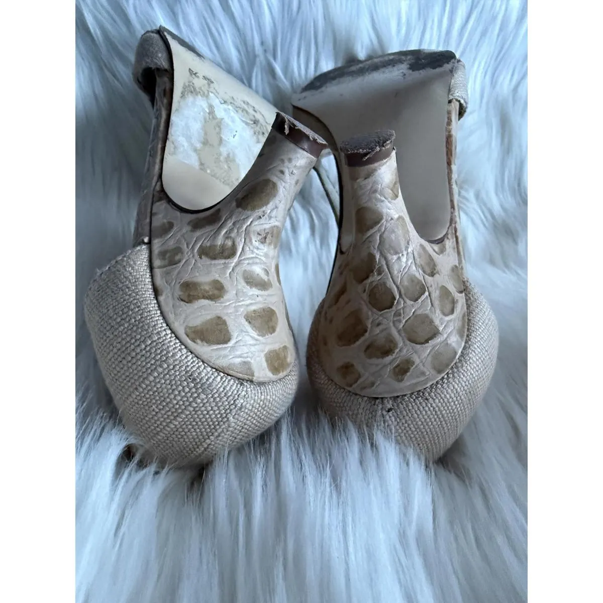 Bandolino “Cardun@ Beige Women's Pointed Toe Flats with Buckle Detail Brown Size undefined - Image 4