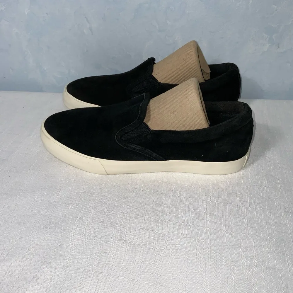 Lauren Ralph Lauren Black Suede Slip On Loafer Casual Everyday Shoes Size 6.5 - Image 4