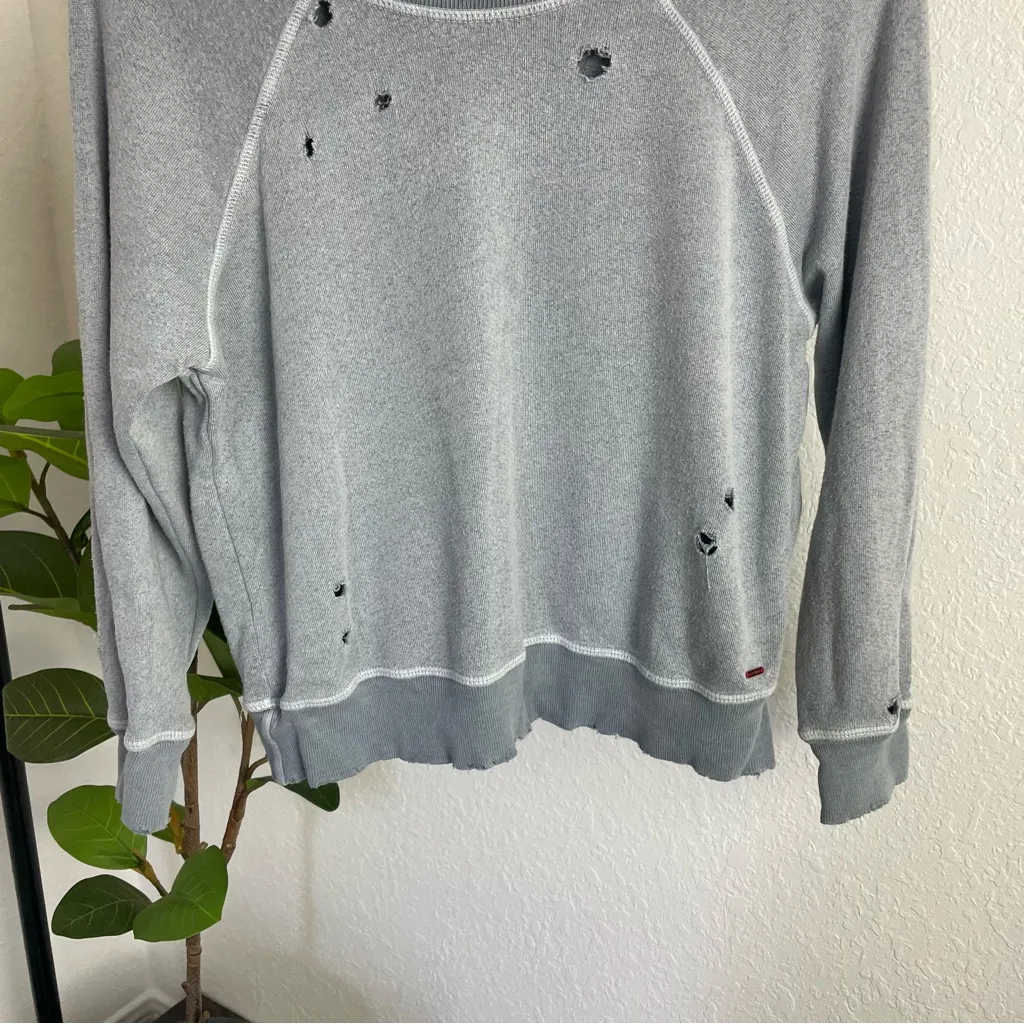 🛎️ 5/$20 n: Philanthropy Gayla Distressed Sweatshirt Size S - Image 5