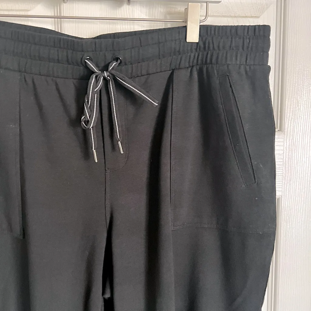 T by Talbots new soft modal stretch crop pant XLP black - Image 2